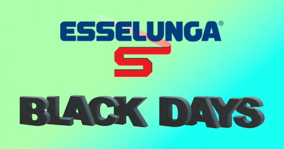 Folheto Crazy Esselunga Black Friday: muitos smartphones à venda para os Black Days